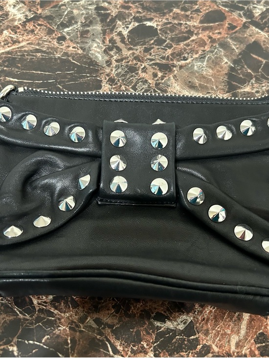Betsey Johnson Handbags - Black Studded Clutch